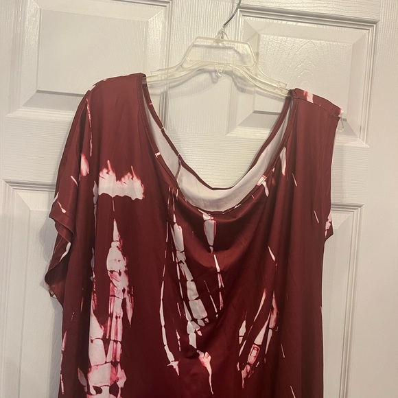 Women's Plus Size All Over Print Elegant Off The Shoulder Maxi Summer Dress 18W - Picture 10 of 10